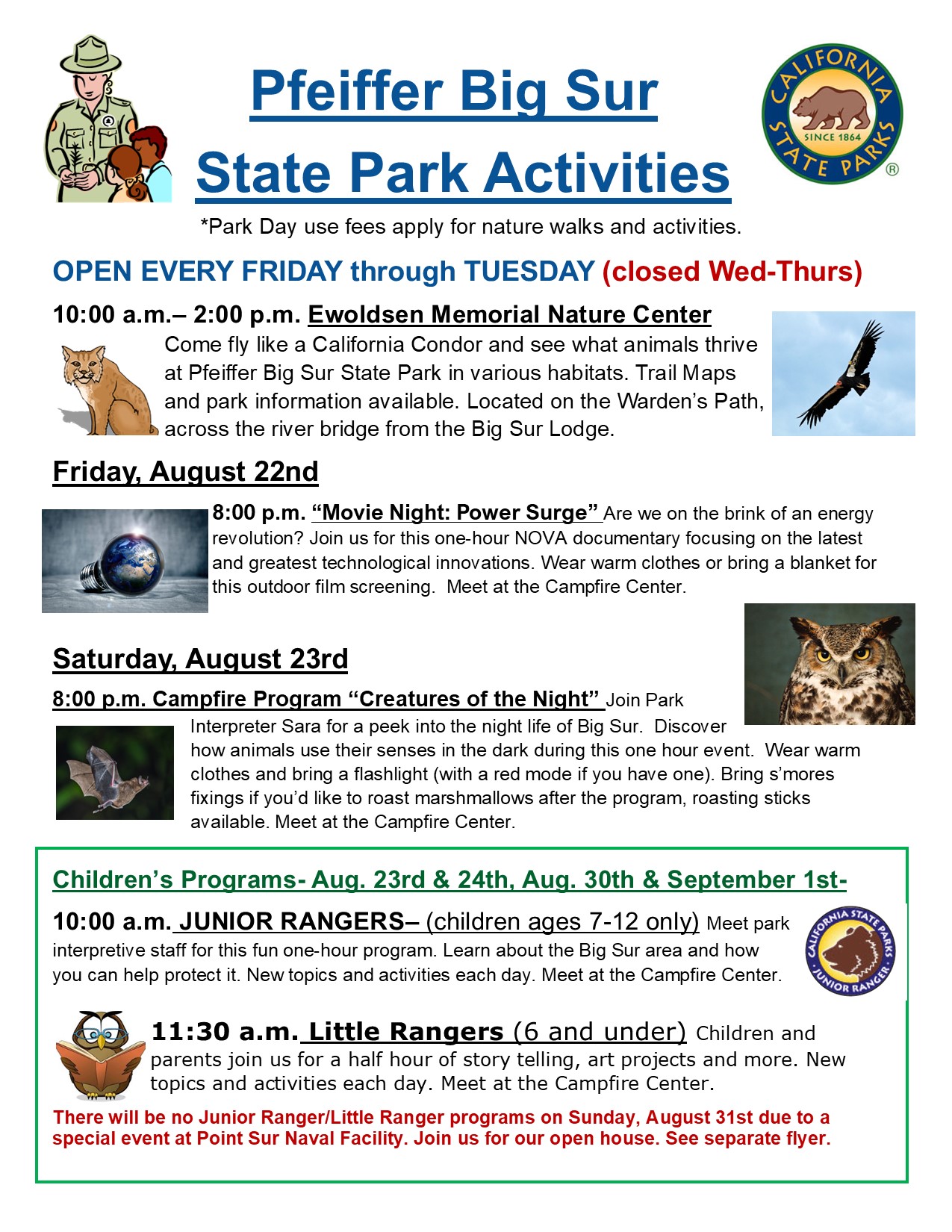 Schedule of Activities